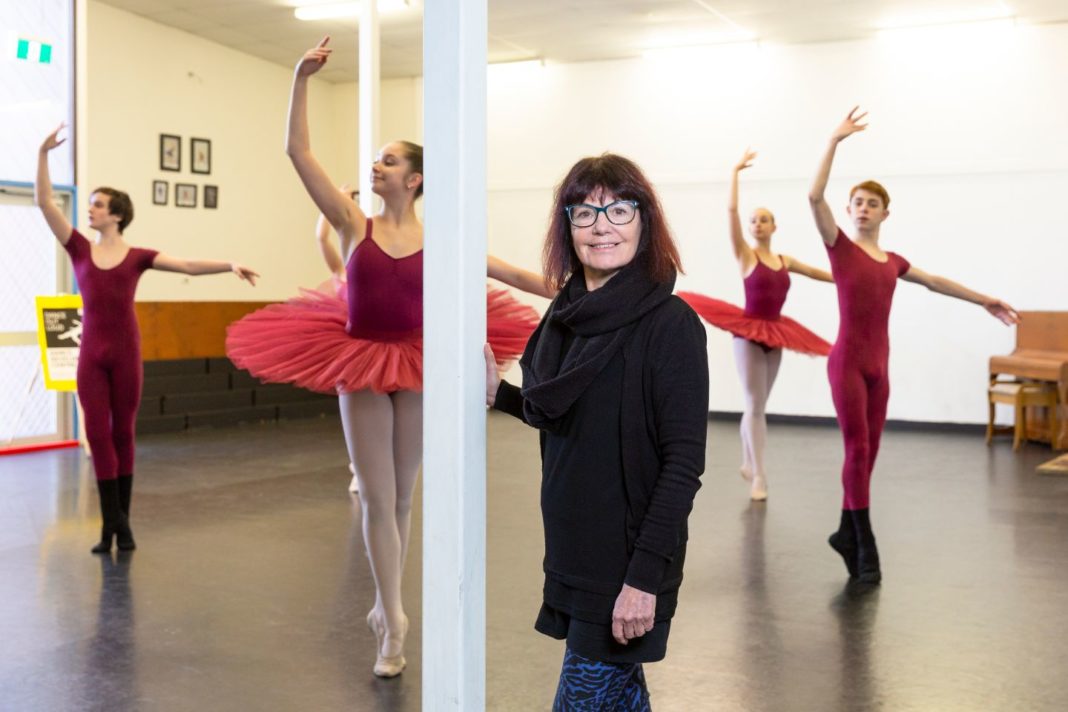 Canberra Dance Development Centre_Director Jackie Hallahan with dance students