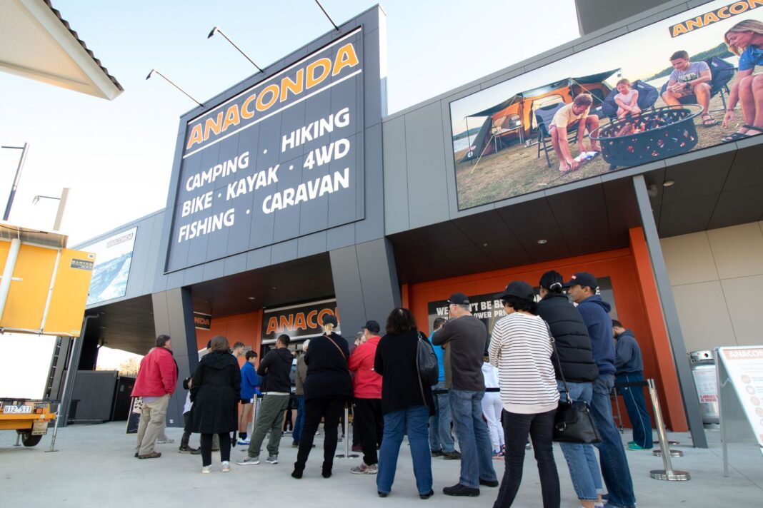 Anaconda opened its new Gungahlin store over the weekend, which can accommodate up to 100 customers in accordance with social distancing requirements.