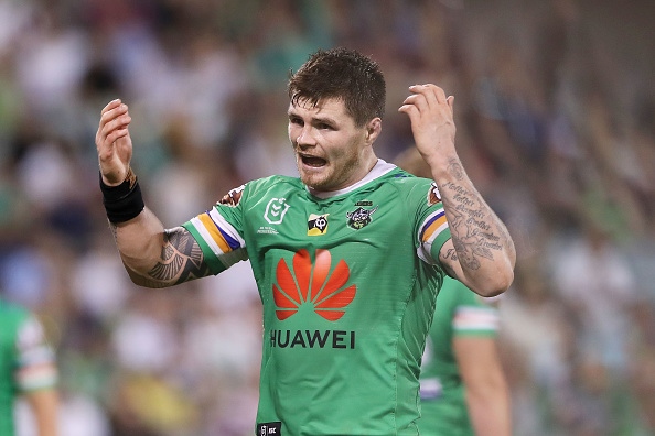 The Canberra Raiders have granted British import, John Bateman, permission to seek a new club for next season. Getty.