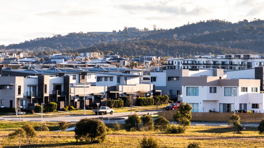 New housing estate in western Canberra
