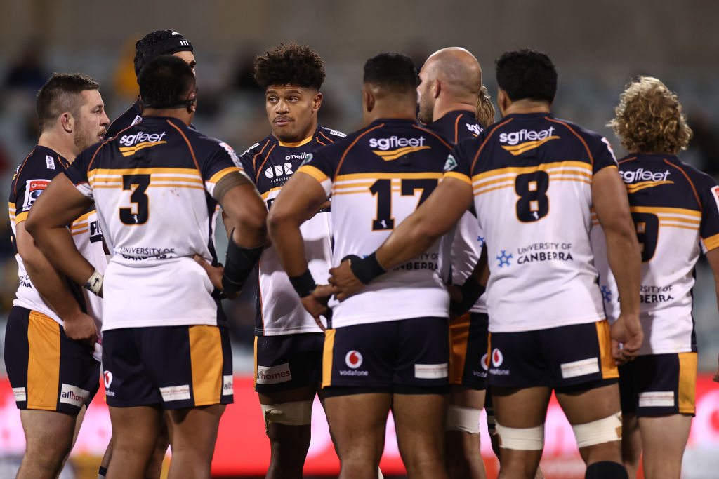 Brumbies players gathered together