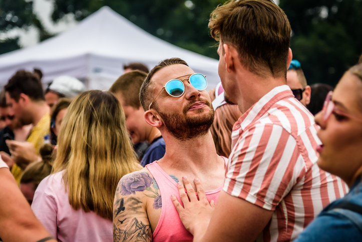 LGBTIQ+ people at an outdoor festival