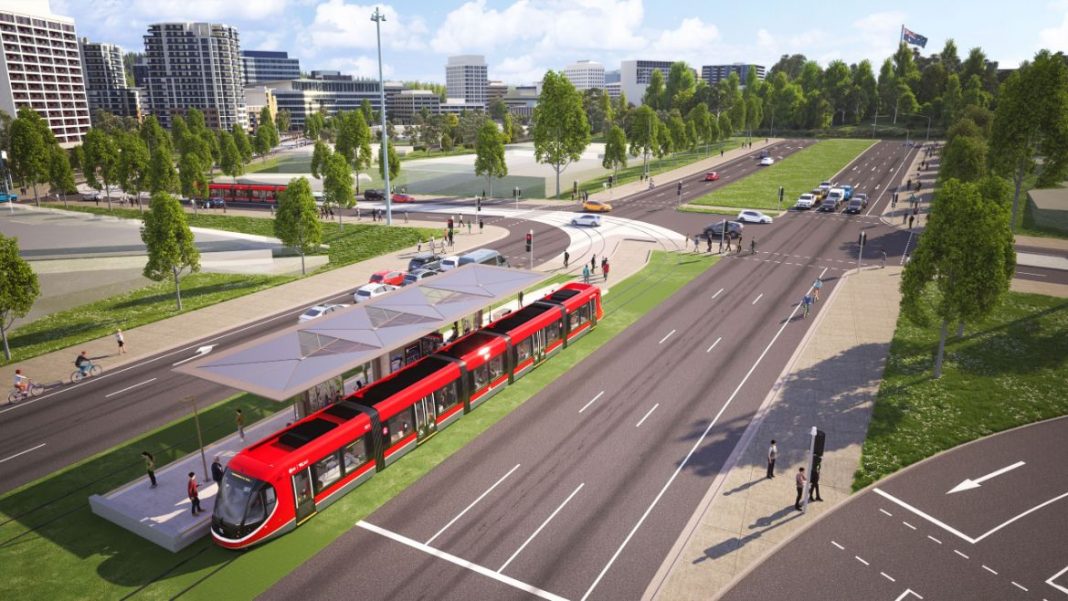 light rail stage 2a act government render