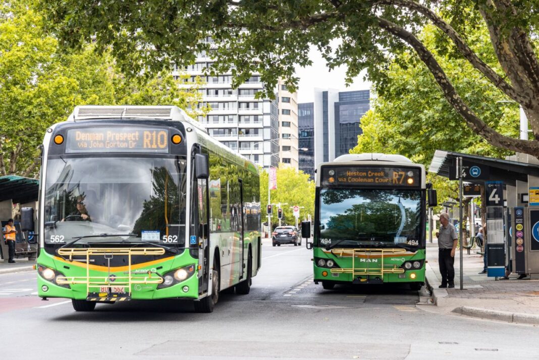Transport Canberra ACT electric bus zero-emissions fleet purchase