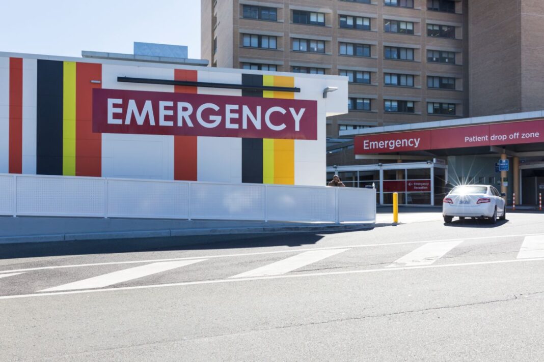 Exterior of Emergency Department at Canberra Hospital