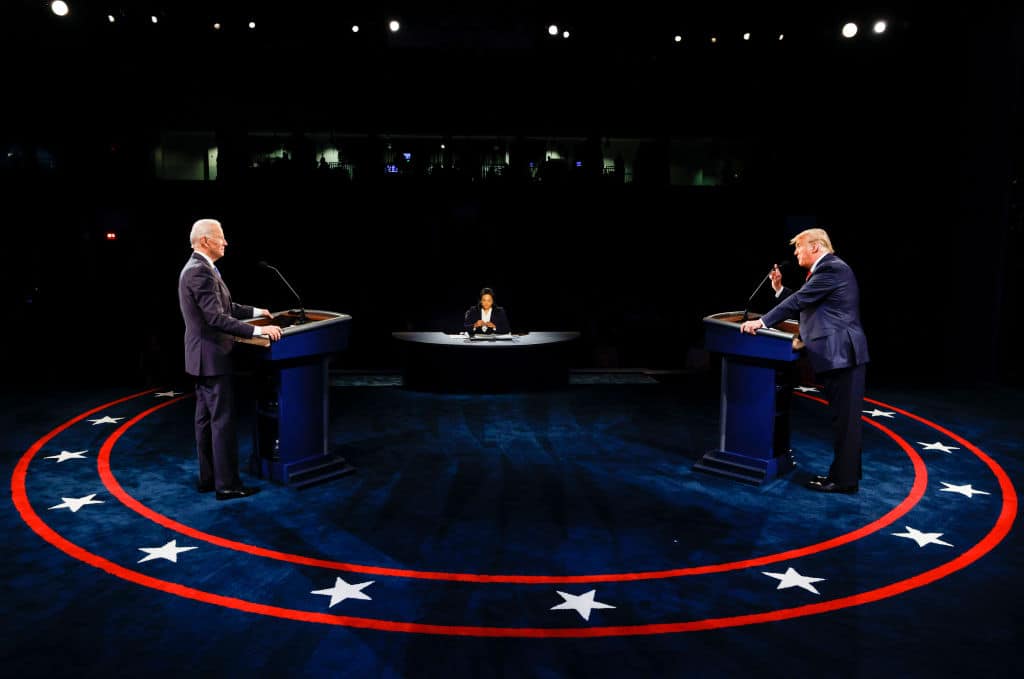 US election debate Donald Trump Joe Biden