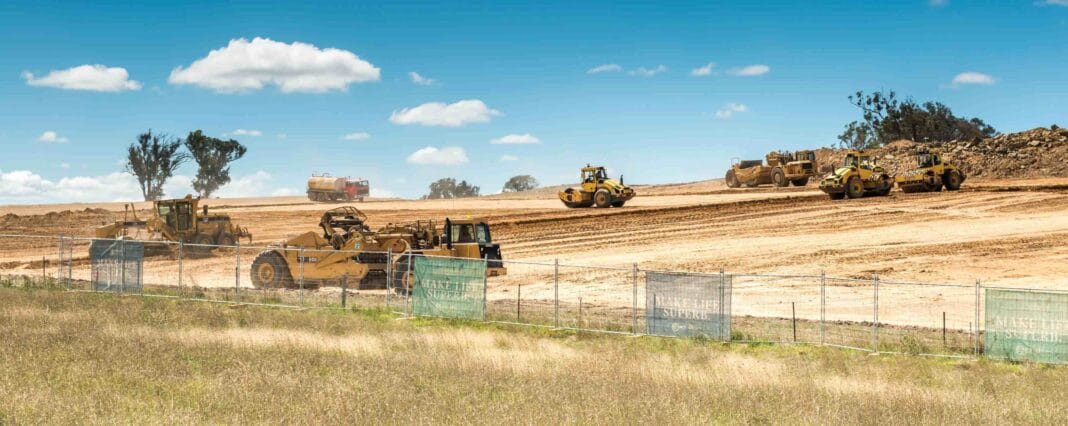 Land clearing at Throsby