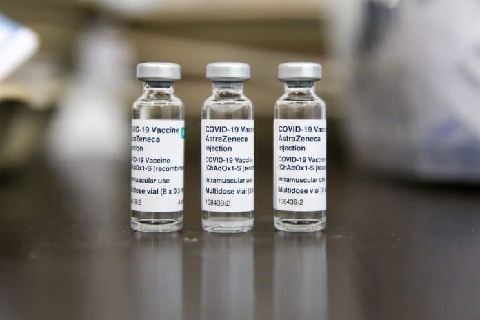 AstraZeneca vaccine vials