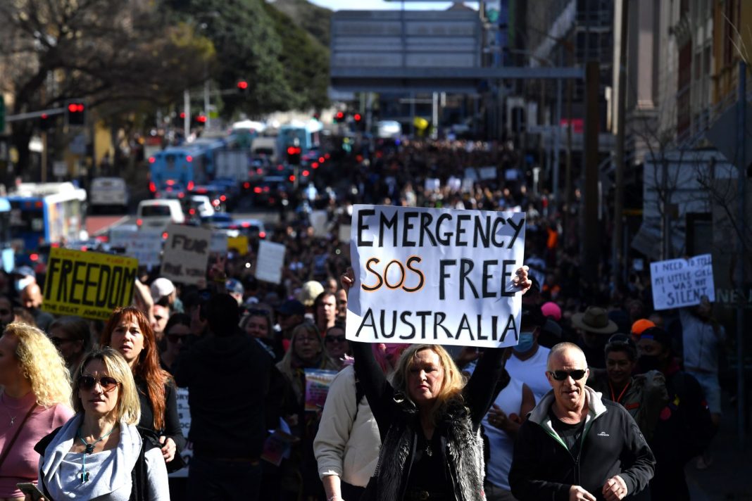 Sydney CBD protesters