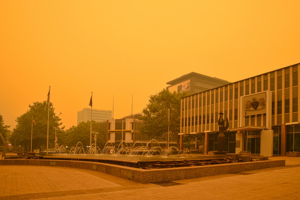 The ACT Legislative Assembly building shrouded in smoke during January 2020’s bushfires.