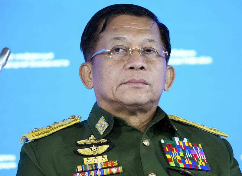 Commander-in-Chief of Myanmar's armed forces, Senior General Min Aung Hlaing in military uniform