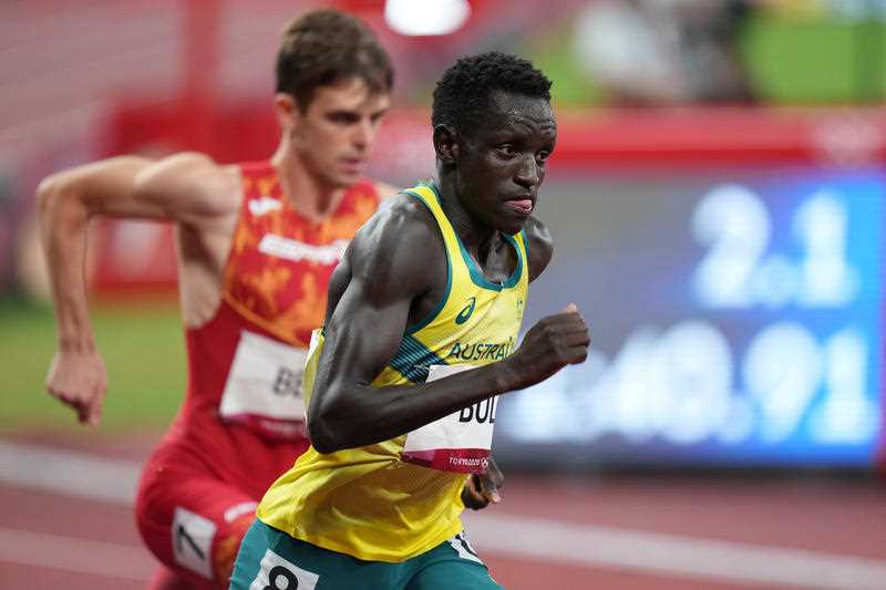 Peter Bol of Australia in action during the Men’s 800m final at the Olympic Stadium during the Tokyo Olympic Games, Tokyo Wednesday, August 4, 2021