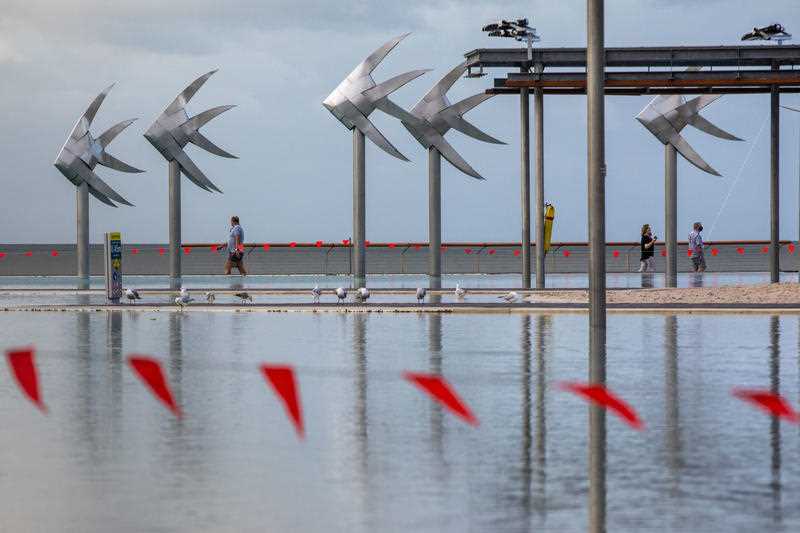 The Cairns Esplanade Lagoon is closed to people