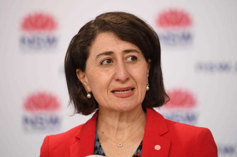 NSW Premier Gladys Berejiklian addresses media during a press conference in Sydney, Wednesday, August 11, 2021.