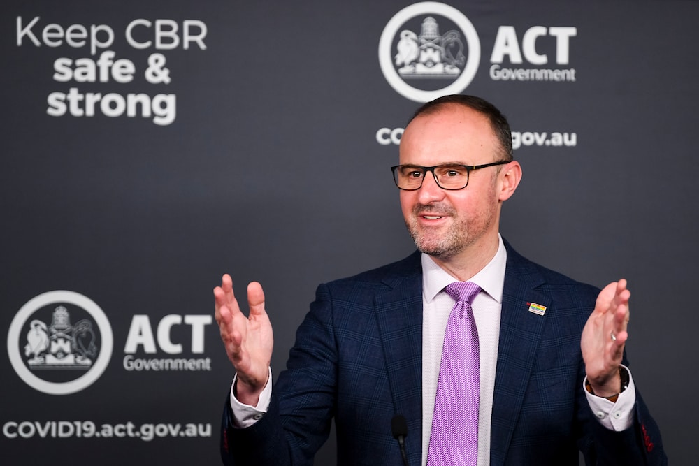ACT vaccination Christmas 95 per cent Andrew Barr