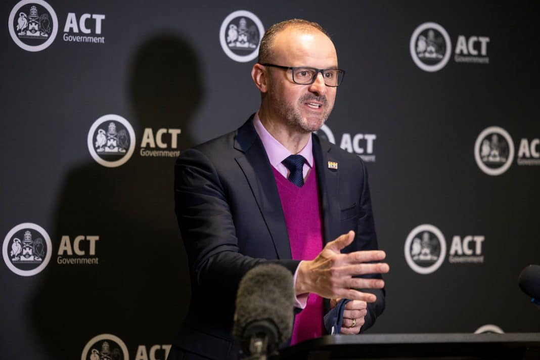 ACT Chief Minister Andrew Barr. File photo: Kerrie Brewer.