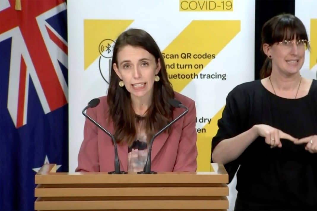 New Zealand Prime Minister Jacinda Ardern speaks during a news conference in Wellington, New Zealand,