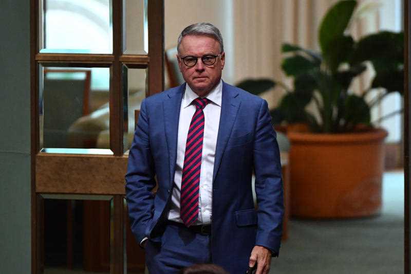 Labor member for Hunter Joel Fitzgibbon during Question Time in the House of Representatives at Parliament House in Canberra,