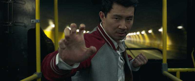 This image released by Marvel Studios shows Simu Liu in a scene from 