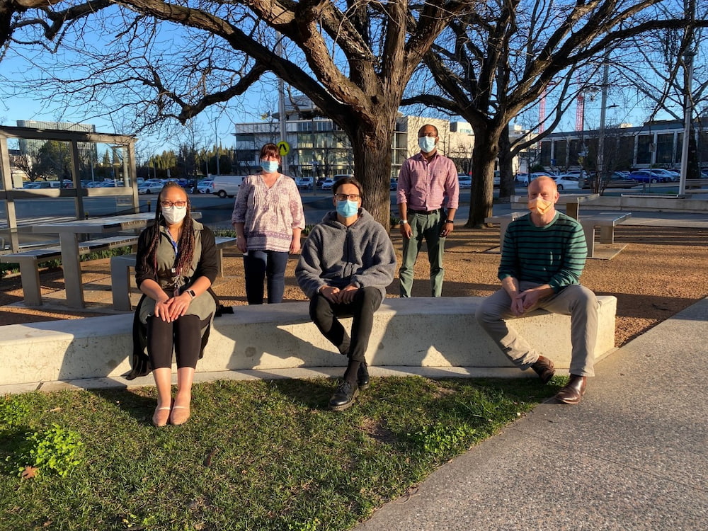 Members of the ACT Government's Homelessness Outreach Team. Photo supplied.