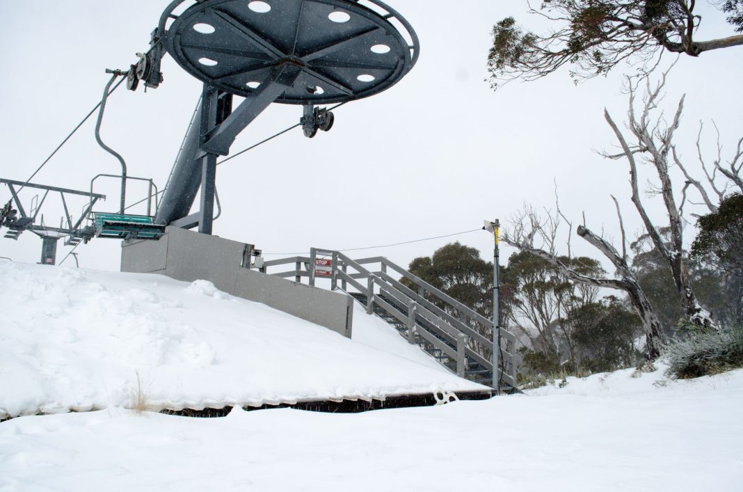 An empty chairlift at Thredbo. Photo AAP Image/Magnum PR.