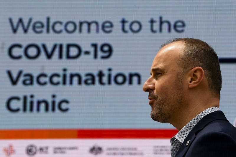 ACT 90 per cent double vaccinated Andrew Barr press conference