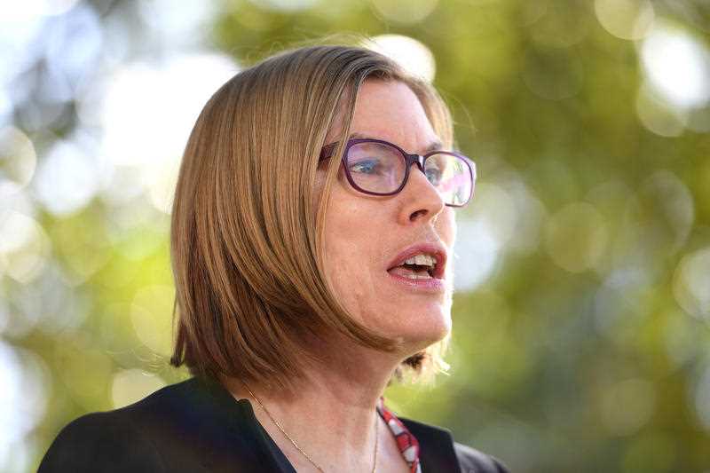 NSW Chief Health Officer Dr Kerry Chant speaks to media during a press conference in Sydne