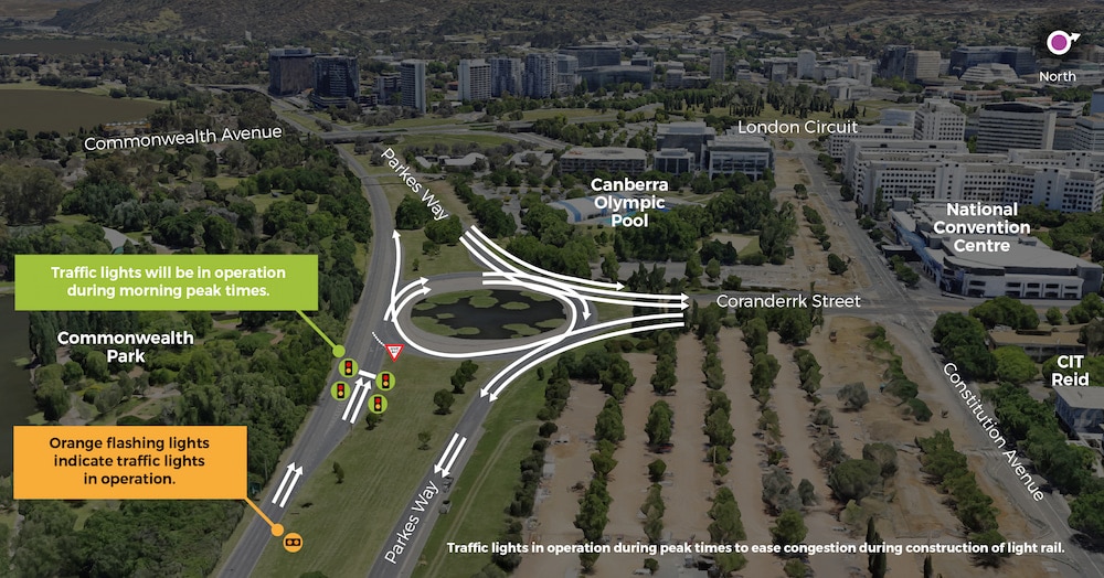 The ACT Government's planned Corranderk Street roundabout. Image supplied.