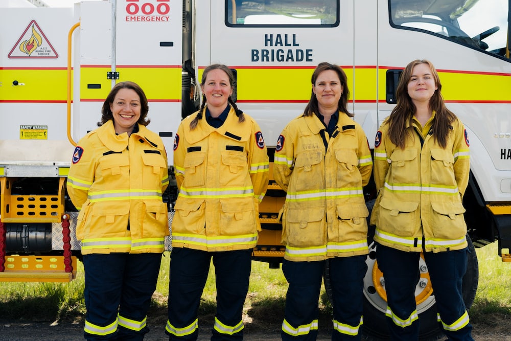 ACT bushfire season ACTRFS women members