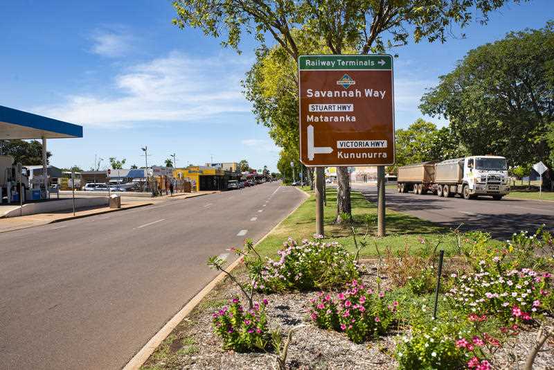 A general view of Katherine, a town located southeast of Darwin, Northern Territory