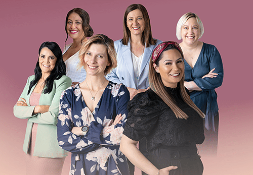 A composite image of the 6 Canberra Women in Business 2021 award winners