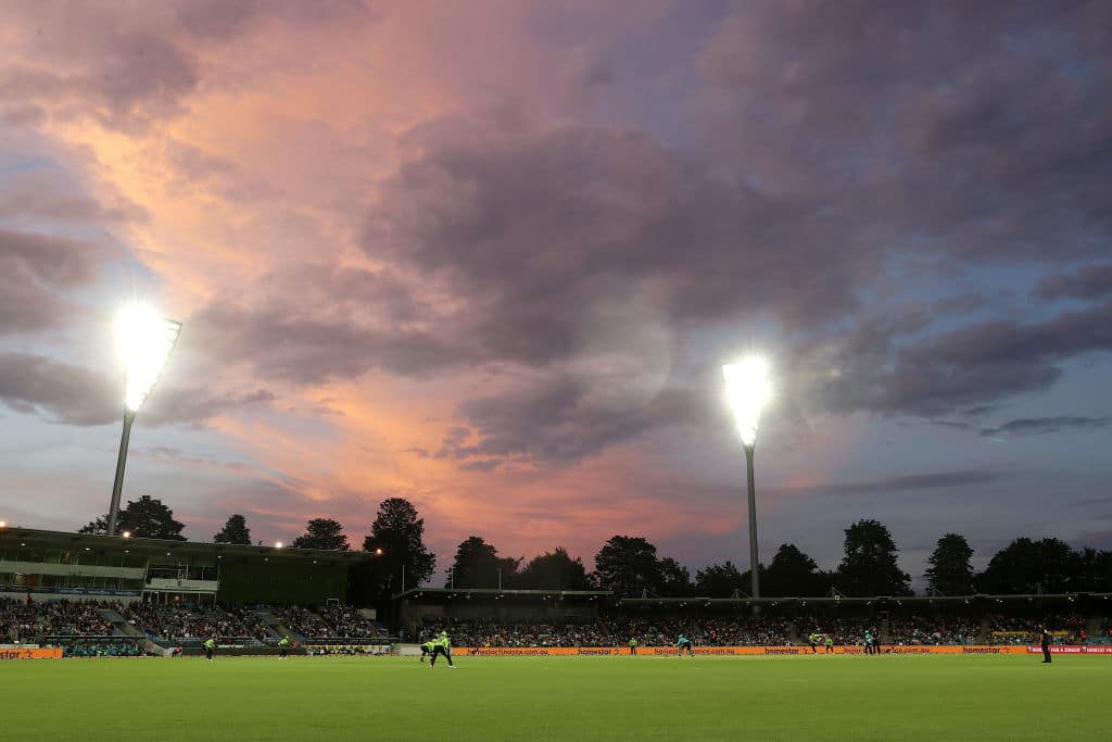 Manuka Oval Ashes Test Andrew Barr