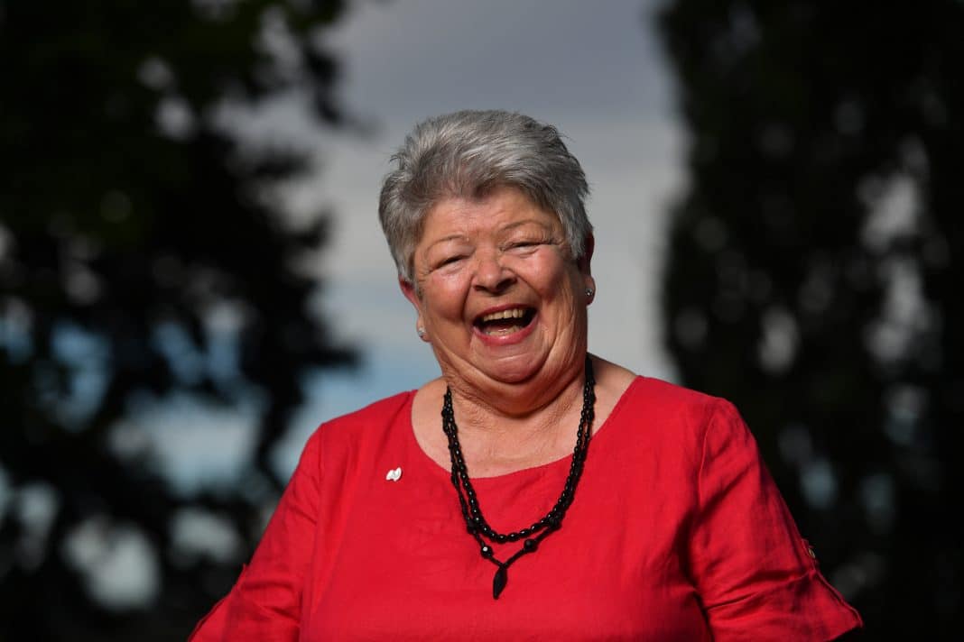 ACT Senior Australian of the Year Valmai Dempsey poses for a portrait during a reception for state and territory recipients in the 2022 Australian of the Year Awards at Government House in Canberra, Monday, January 24, 2022