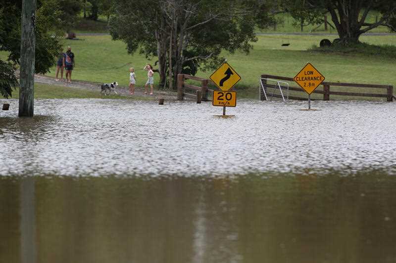 Local flooding in Cooran on the Sunshine Coast, Queensland, Wednesday, February 23, 2022.