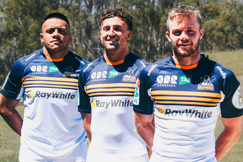 Ray White Brumbies front of jersey sponsor 2022