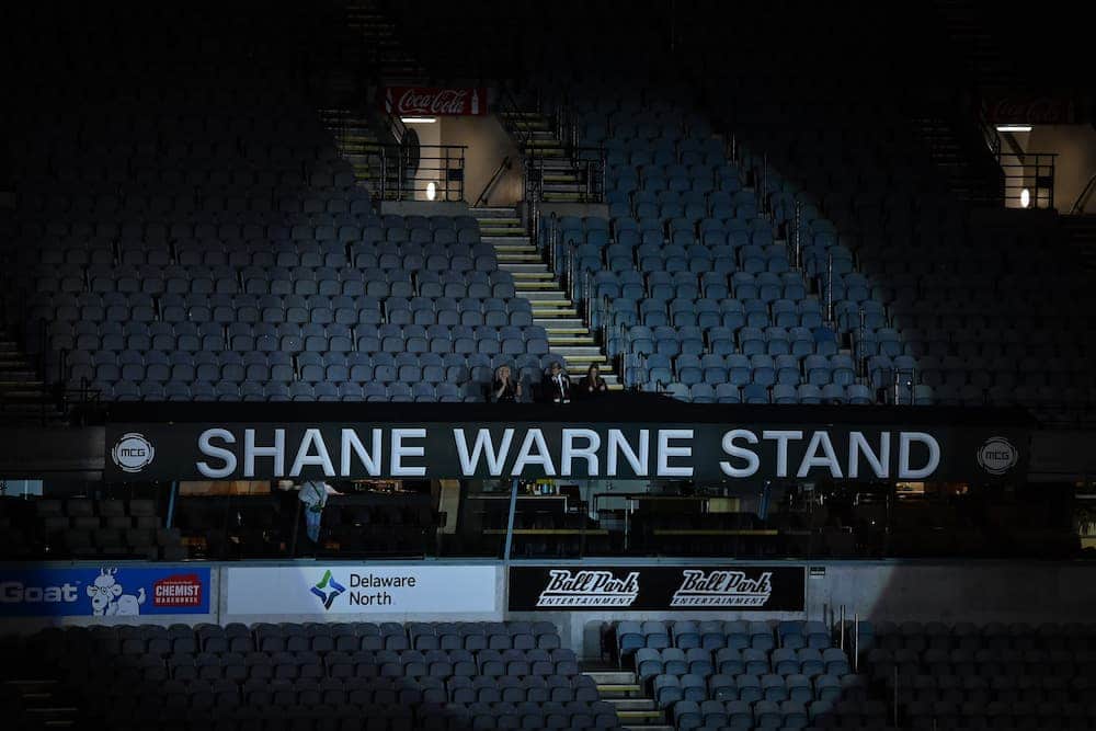 Shane Warne stand unveiled