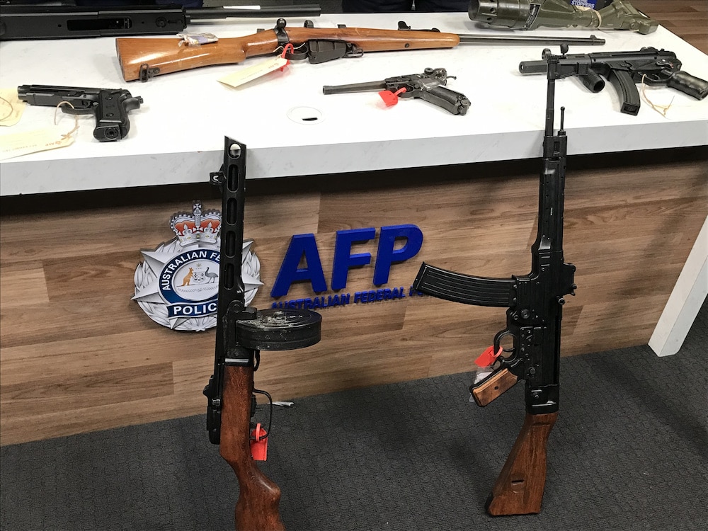 Some of the guns surrendered under the National Firearms Amnesty. Photo: Nick Fuller