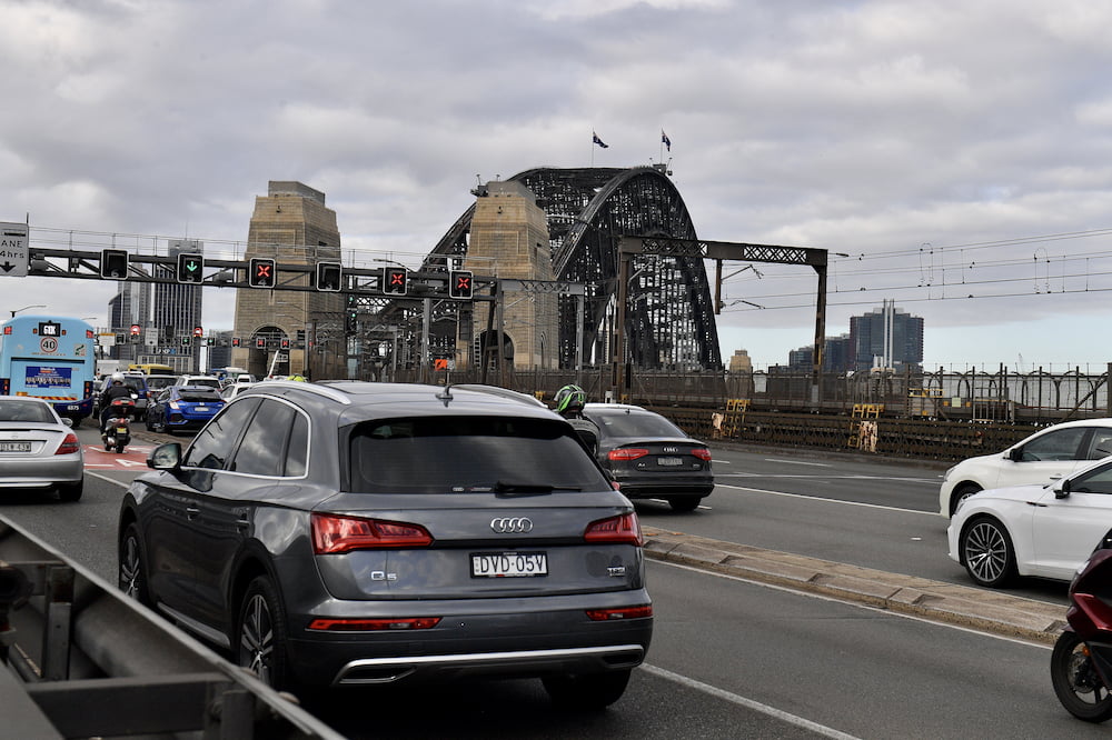 protest Sydney Harbour Bridge