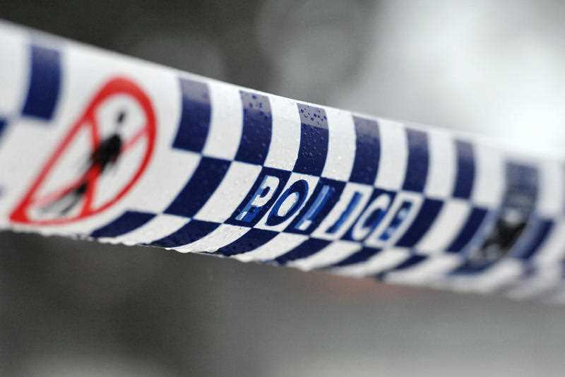 Police tape restricts access to a crime scene in Sydney