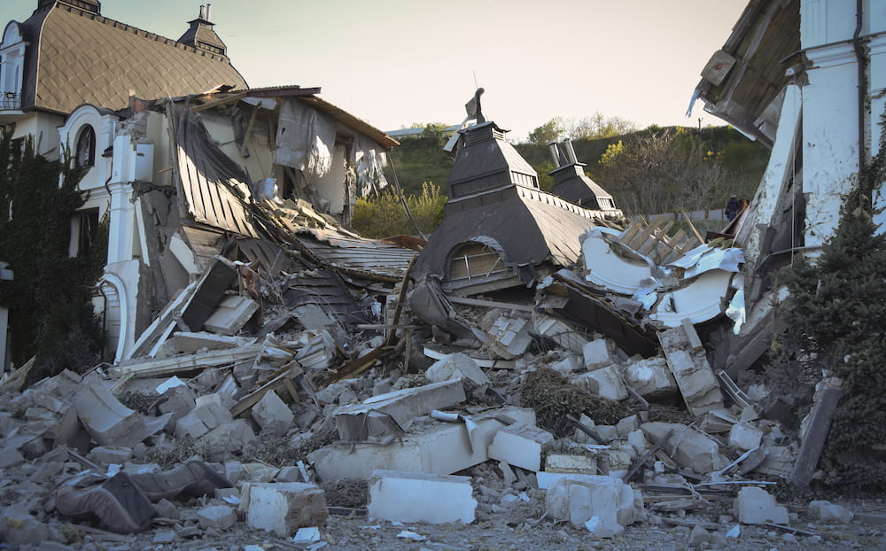 Russia Ukraine school bombed