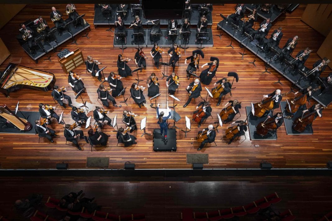 Canberra Symphony Orchestra seen from above