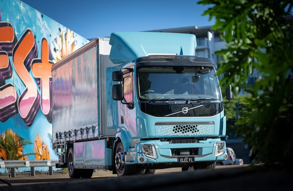 The Volvo electric truck. Photo: ACT ESA
